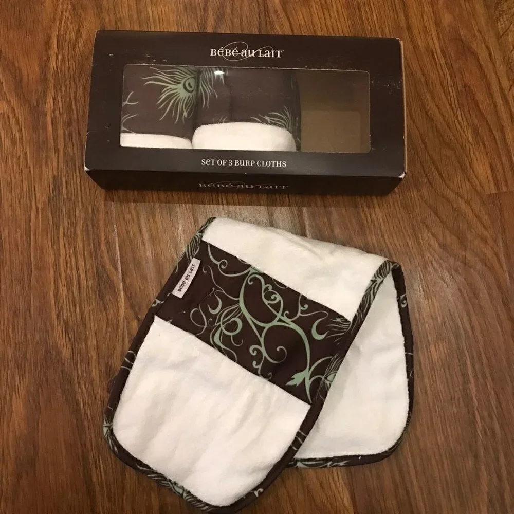 Bebe au Lait burp cloth sets